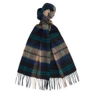 Barbour Wool Cashmere Tartan Scarf